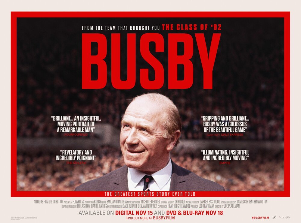 Busby. Long time ago I've gotten so emotional watching a movie/doc. What a story. What a man. Learned so many things about our club, why youth is so important, why the Manchester United way is the way it is. History shows, no matter the setback, we will be on top again  