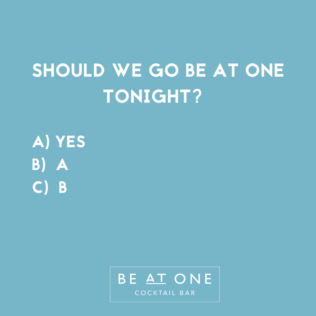 BeAtOne_Cardiff's tweet photo. And the correct answer is… all of the above! https://t.co/doL4bIkxm9