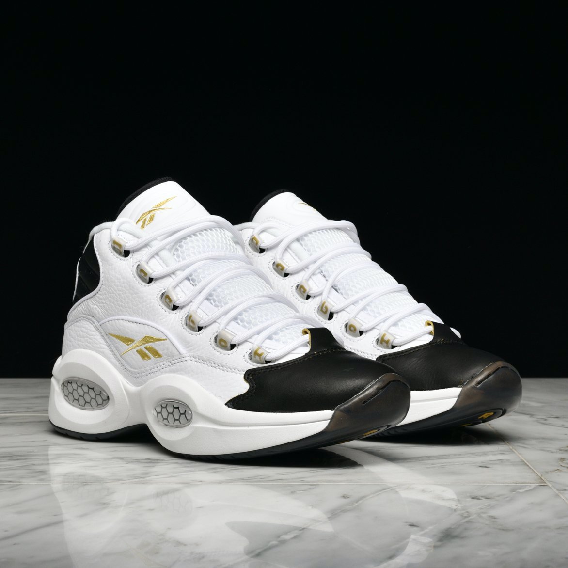 reebok question black toe