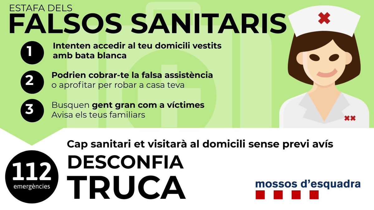 Imma_Colom's tweet photo. #covid19 #tossademar NOVETATS D'INTERÈS

Compte amb els sanitaris. Truca sempre al 112 si tens dubtes https://t.co/wRH6pLXOPz