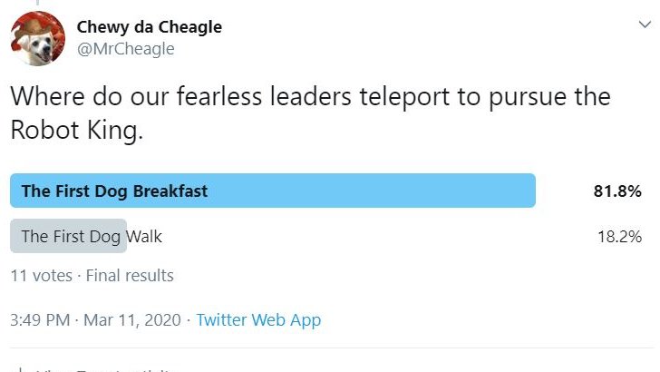 MrCheagle's tweet photo. Results are in! #ChewyOurOwnPawth Sunday 3/15/20
Staring:
Hampton @AkitaHampton
Penny @CanadianPenny1
Gucci @guccidog2020
Tucker @TuckerDude1
Jax @miniaussiejax
Roscoe @roscoe_blaze
Jackson @Jacksonthehusky
Teddy and Daisy @floatinginnh
#SSCheagle #ZSHQ #ZombieBullz #chisquad https://t.co/KtWt5zYIDC