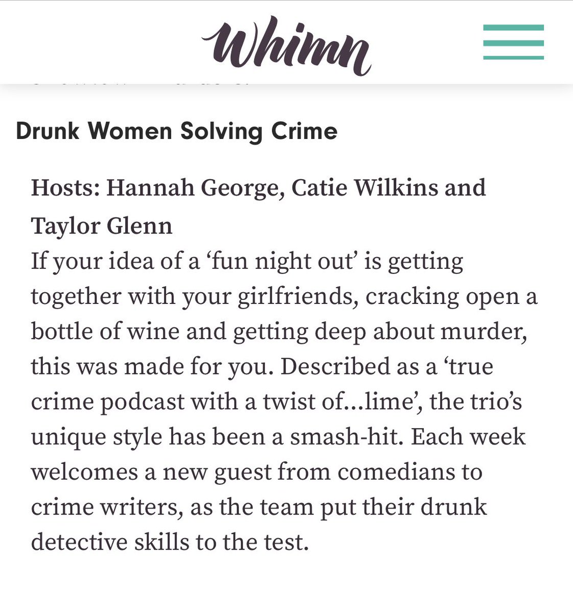 Just discovered we were featured in Australia’s Whimn (heyyyy see what they did there! No srsly I just got it) Thanks so much for a lovely write up @whimn_au! ❤️