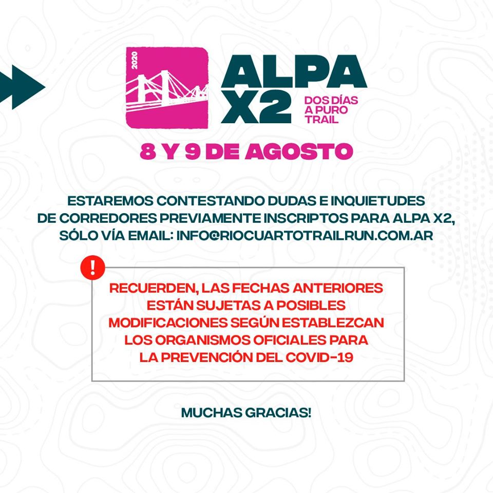 #Comunicado #Coronavirus #DePartida #Deportes

Las diferentes instituciones deportivas enviaron comunicados a raíz de la situación actual en el marco del COVID-19 (Coronavirus).

<a href="/rio4tr/">RioCuartoTrailRun</a>