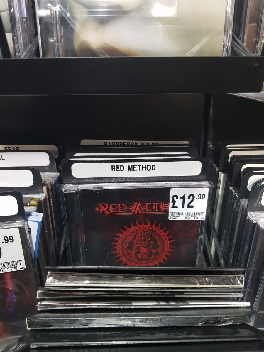 redmethodband1's tweet photo. If you are out and about pop into your local #hmv and pick up For The Sick or order at https://t.co/bDtxApkHsa #redmethod #forthesick #debutalbum #coronavirus #coincidence https://t.co/VX1n1URK50
