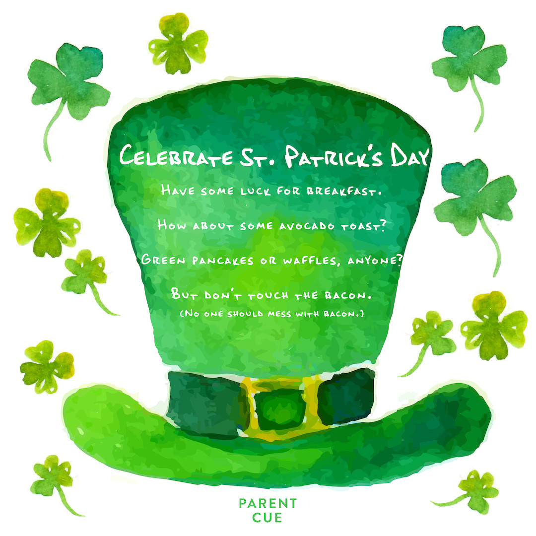 ACFkids's tweet photo. Make the Most of St. Patrick’s Day. Have some luck for breakfast. Green up breakfast with a little food coloring. Why not serve some green eggs and ham? Or how about some avocado toast? Green pancakes or waffles, anyone? But don’t touch the bacon. (No one should mess with bacon.) https://t.co/kuVNCgzk7k