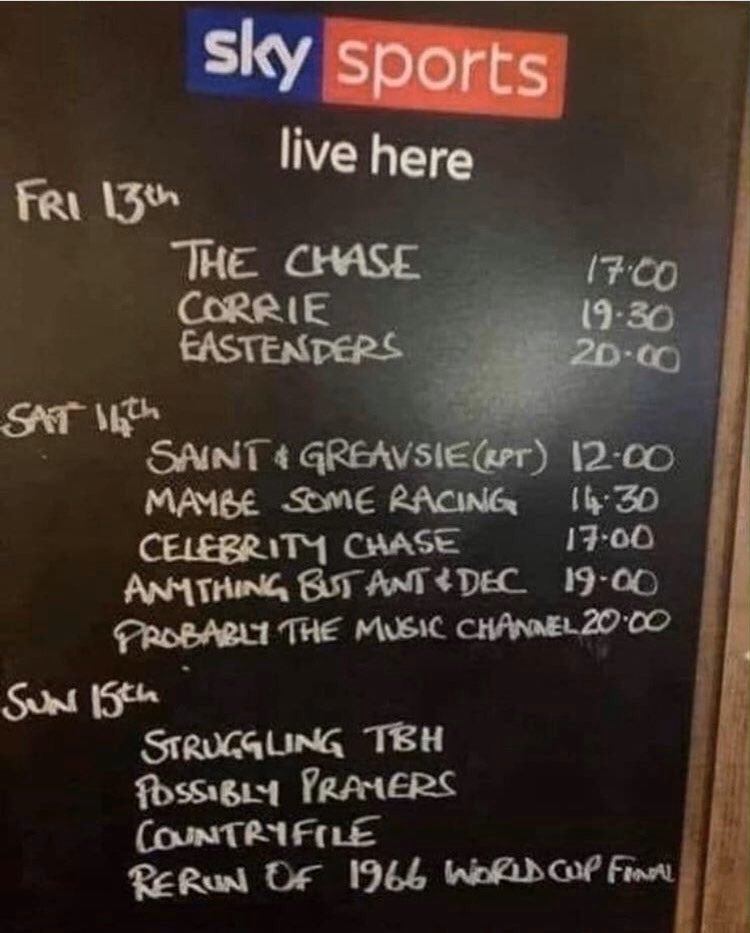 AwayDays_'s tweet photo. This UK pub has it sorted😂👏 https://t.co/H9QgfStNmk