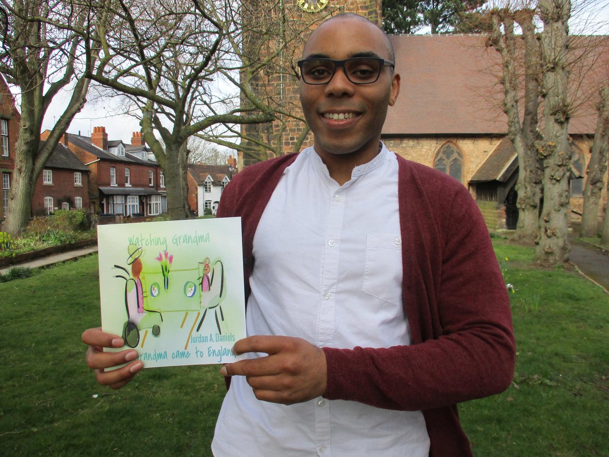 photobobuk's tweet image. Jordan A. Daniels launched his new book today, Watching Grandma, When Grandma came to England, at the Trust School, St Edburghas Church, Yardley @StEdburghas @ArtsInTheYard