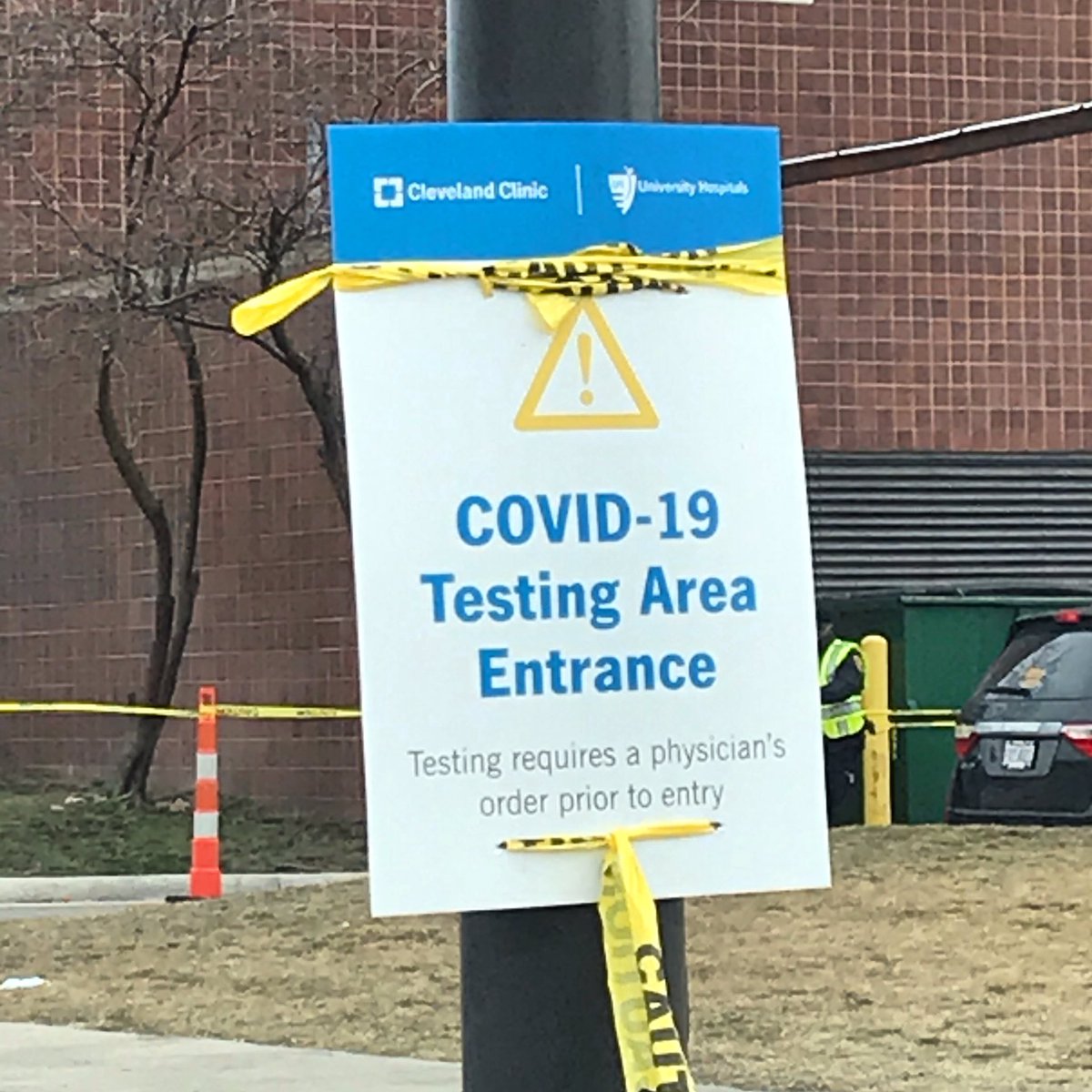 MRenselMD's tweet photo. It is a new day- #drivethru testing like #Korea @CleClinicMD @COVID19Tracking #thisiscle Please read @CDCgov Stay safe!! https://t.co/8IGcScs9sw