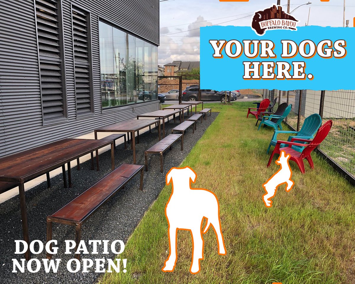 Buffbrew's tweet photo. #BuffBrew is now ready for #puppy prime time! Load up your canine #furbabies and head to the #brewery on Summer St. to crush some #beer on our first floor outdoor #dog patio.

(Dogs not allowed on 2nd or 3rd floors) https://t.co/8W5AHcxmms