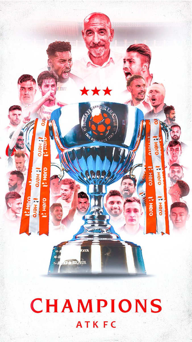 ATKFans's tweet photo. Your #HeroISL Champions

@ATKFC 

#AamarBukeyATK #HeroISLFinal #LetsFootball https://t.co/GFLfBZhdPe