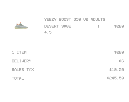 yeezy supply shipping