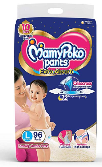 huggies diapers large monthly pack