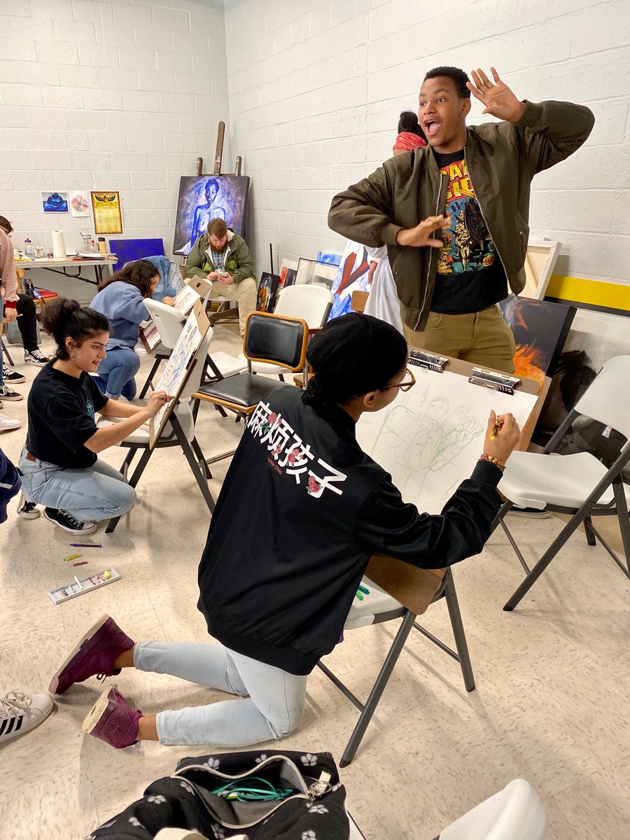 sknippenberg1's tweet photo. I am so happy that they re-opened school for one day just so that we could go on our awesome field trip to the ArtsXchange! 😁 #magnetmagic https://t.co/mGeN34zDSt