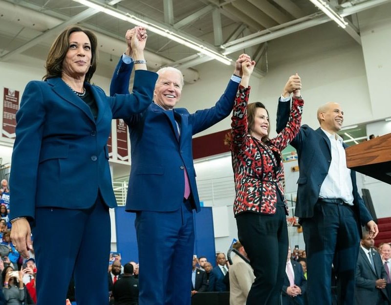 Joe Biden is surrounded and supported by people across the country of every economic status and political belief because he is a good man And, his policies are spot-onRead them if you haven't