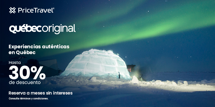 PriceTravel's tweet photo. ¿Buscas experiencias auténticas en #Quebec? Consulta nuestras opciones y reserva tu viaje a meses sin intereses. #ViajaConPrice
✅ https://t.co/zR1D2MzBUK https://t.co/EWZkf1OFys