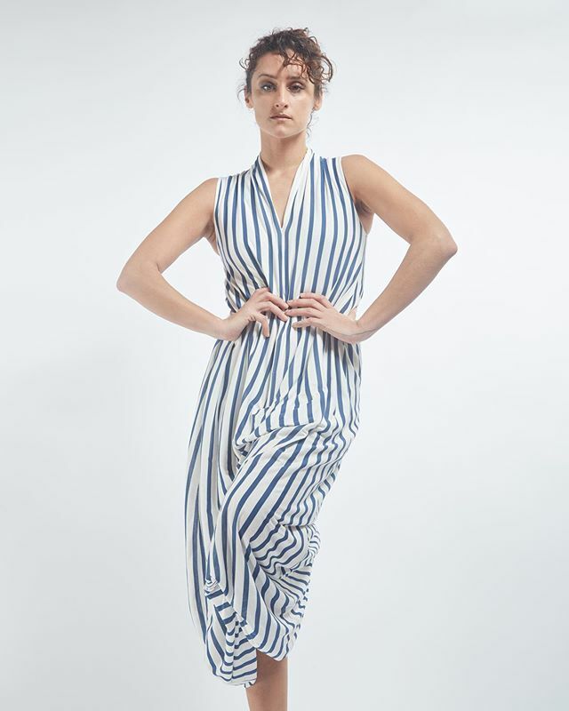 Stripe it out with Icelandic designer Matthildur #vneckdress#matthildur#stripedress#bluestripes ift.tt/2w5fMne