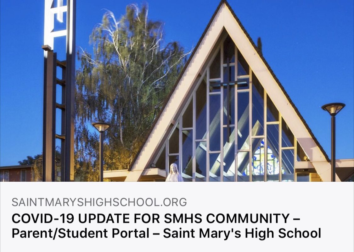 SMHSRAMS's tweet photo. Bishop Cotta has announced the Diocese of Stockton will suspend onsite instruction from March 16 - March 27, 2020. We plan to re-open school on March 30, 2020. 
@StocktonDiocese @heykevinjohn @cameronsalerno1 @SMgreenmachine @smhsactivities @SMRamsTv 

https://t.co/3C5jM53Yxy https://t.co/kMdjyuE7po