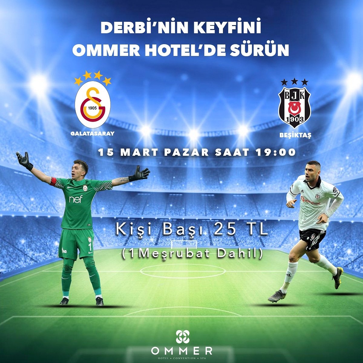 ommerotel's tweet photo. Galatasaray-Beşiktaş derbisi için geri sayım başladı!⚽
Süper Lig'in 26.Haftası dev derbi maçına sahne oluyor! Şampiyonluk yarışını yakından ilgilendiren derbiyi, https://t.co/FqUuz8TH4k