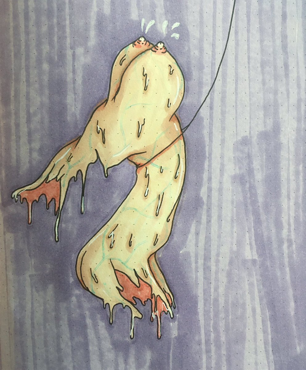DrawingZombie's tweet photo. “Melty”
#drawing #weirdart #creature #human #nsfwart #surrealart #horrorart #artwork https://t.co/1KAfmJNBf0