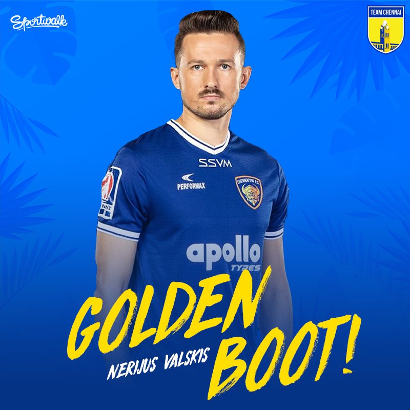 teamchennaiIN's tweet photo. 👏⚽ THE GOAL MACHINE! Congratulations to @NValskis on winning the Golden Boot in the @IndSuperLeague this season!
📸 ISL | #valskis #CFCvATK #CFCvsATK #CFCATK #HeroISLFinal #HeroISL #AatamReloaded #Fatorda #LetsFootball #TeamChennai #Sportwalk https://t.co/HkkDEb7f8y