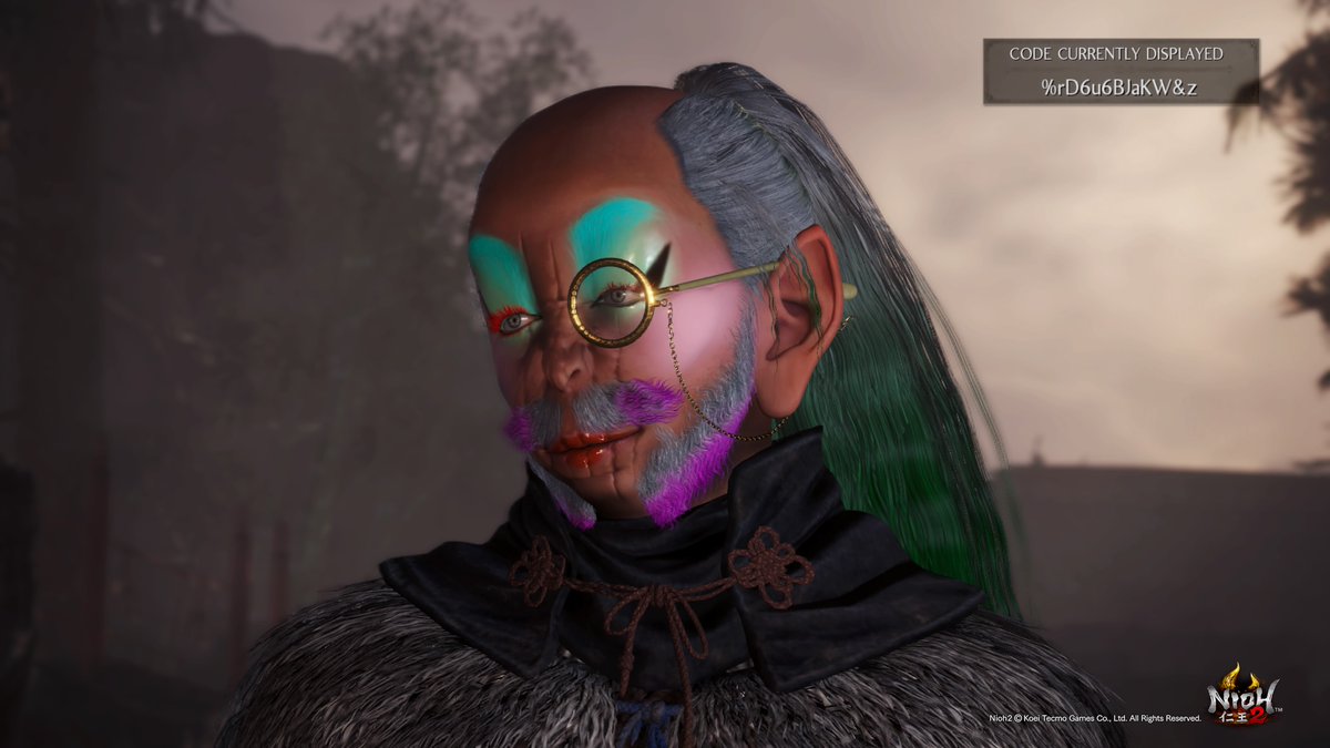 veryDaveTTV's tweet image. #Nioh2 #Beauty #MakeupProTips #Monocle #Waifu Seems good, here's the code for it, enjooooy