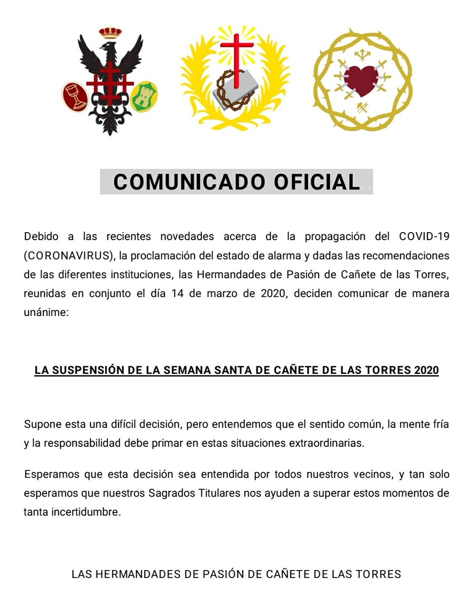 Comunicado oficial