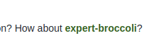 Github name recommendation: expert broccoli