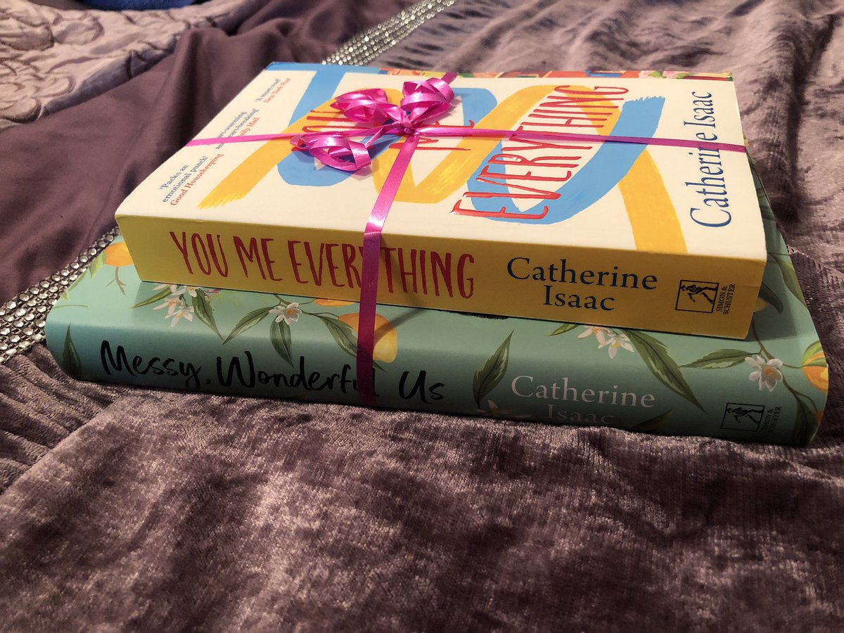 The fab @BookMinxSJV gave me a bundle of @CatherineIsaac_ books to give to a book lover, so I’ve decided to give #YouMeEverything & #MessyWonderfulUs to the lovely @LLeeTweets to say thank you for all your hard work organising the  @RNAtweets #LondonChapter #BloggerStarterKit