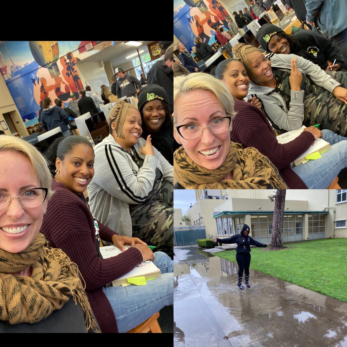 tawnyswiss3's tweet photo. Trying to find a little lightness....Our free spirited Polychick and alumni has always wanted to jump in the mini lakes around our Poly campus and what better day to do it on....FRIDAY! #proudtobelbusd #longbeachpoly #polychicks #polyalumni https://t.co/Pw0p0JKDWZ