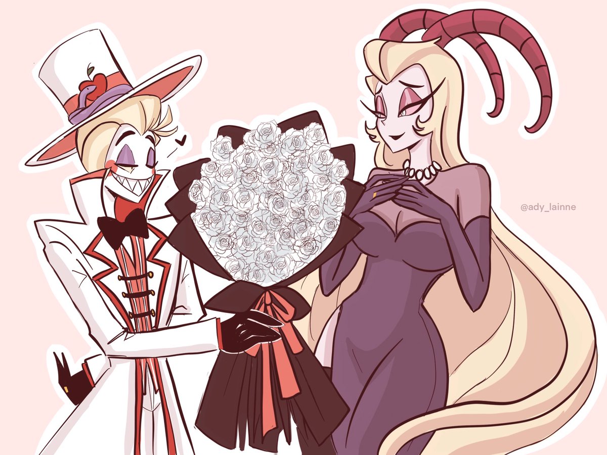 adylaineart's tweet image. Lucifer and Lilith for White Day ❤️
#HazbinHotel #HazbinHotelFanart