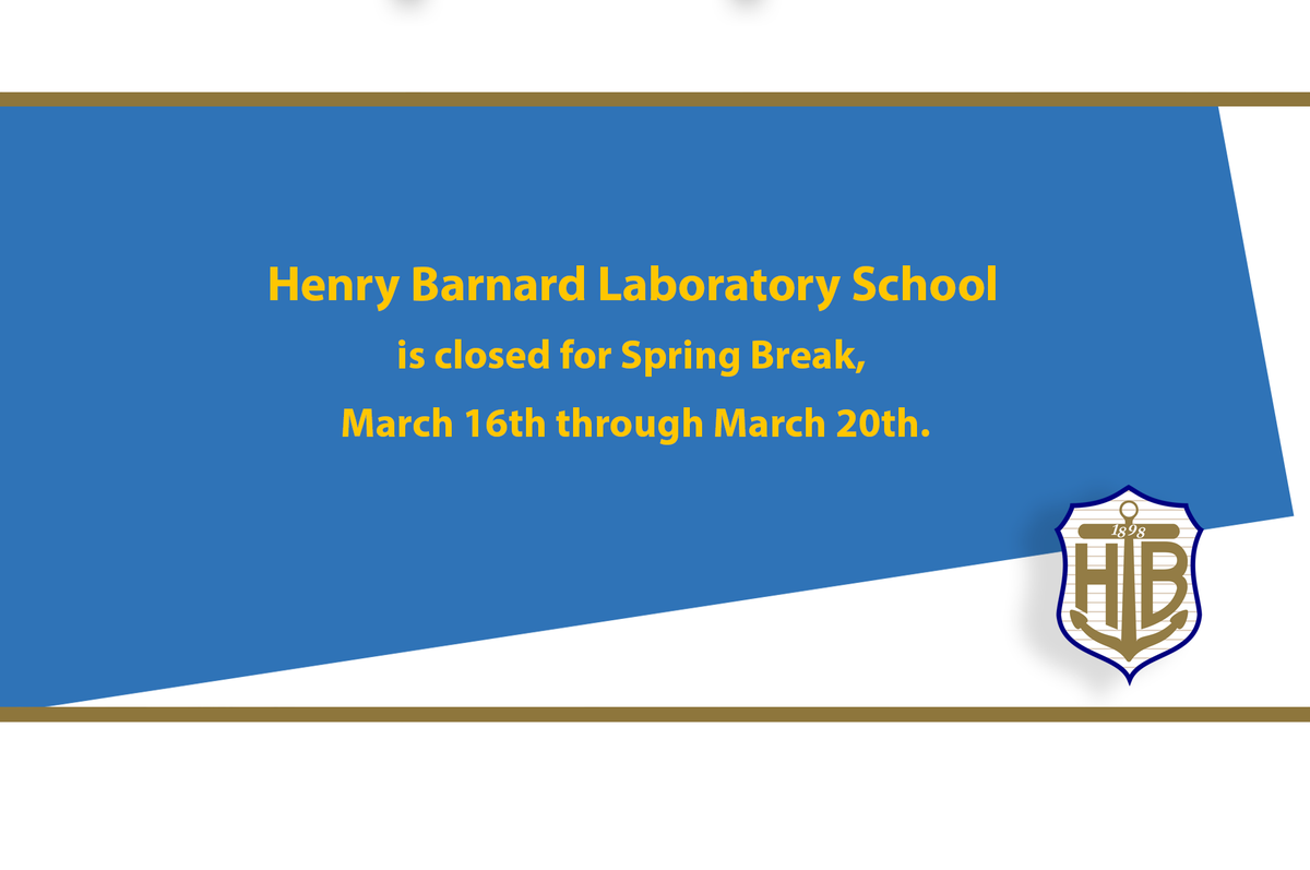 hbsric's tweet photo. Henry Barnard School is closed for Spring Break, March 16th through March 20th https://t.co/DHmwb1Ia9h