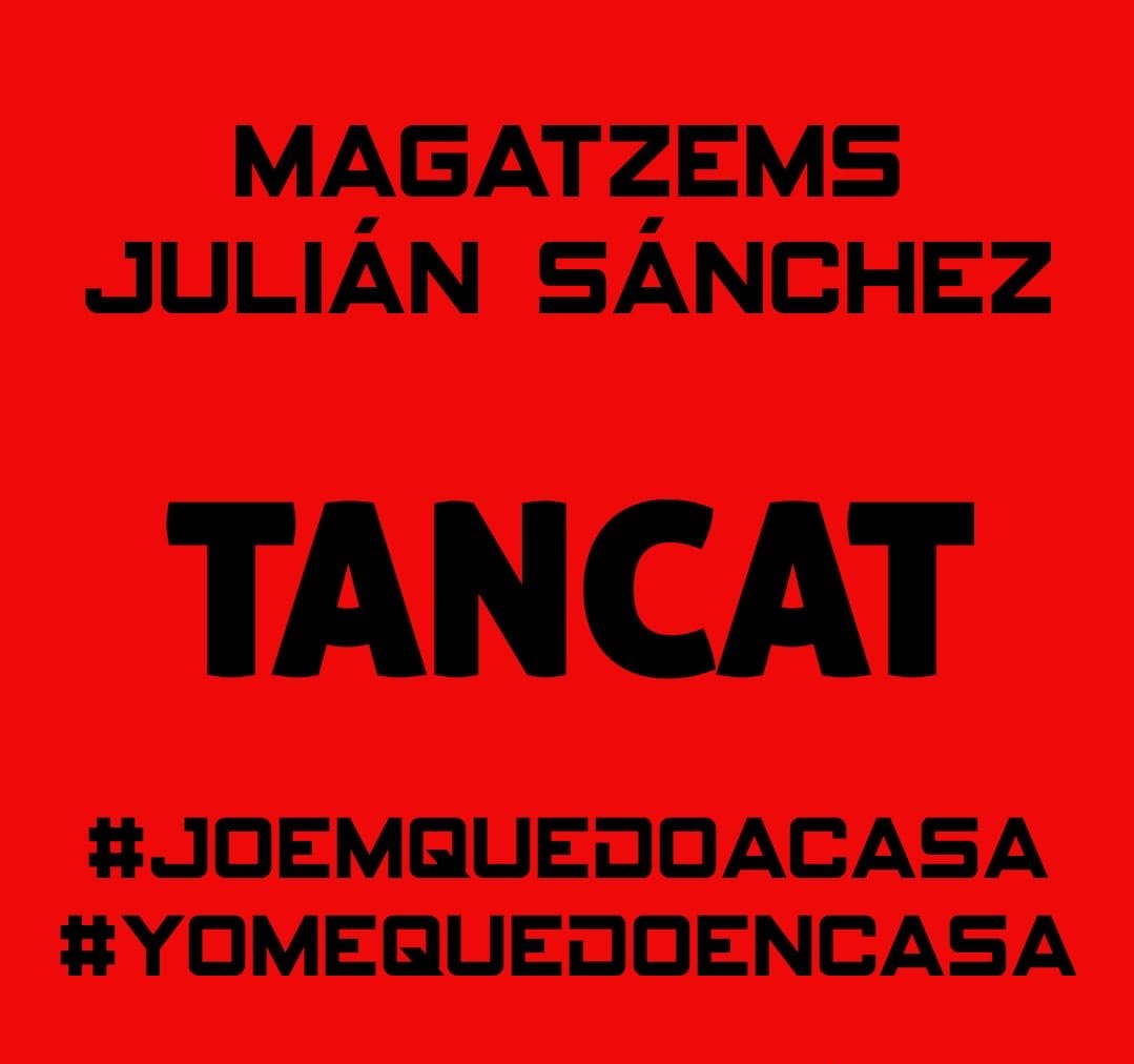 almjsanchezgrup's tweet photo. En aquesta situació Magatzems Julián Sánchez
@almjsanchezgrup
 decidim ser responsables tant pels nostres treballadors com pels nostres clients. #nosaltresensquedemacasa #joemquedoacasa #YoMeQuedoEnCasa https://t.co/ac2QLrKN9G