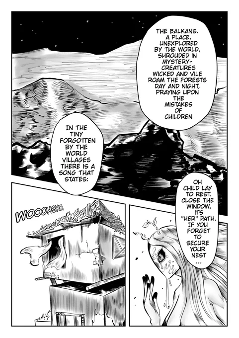 Guys i would like to share a 4 page really fast manga i drew for a contest that ended on the 12th of march. Its really rushed in places but im glad i managed to finish it in a really small time span. You read it like a normal manga and i hope twitter doesnt fuck up the page order 