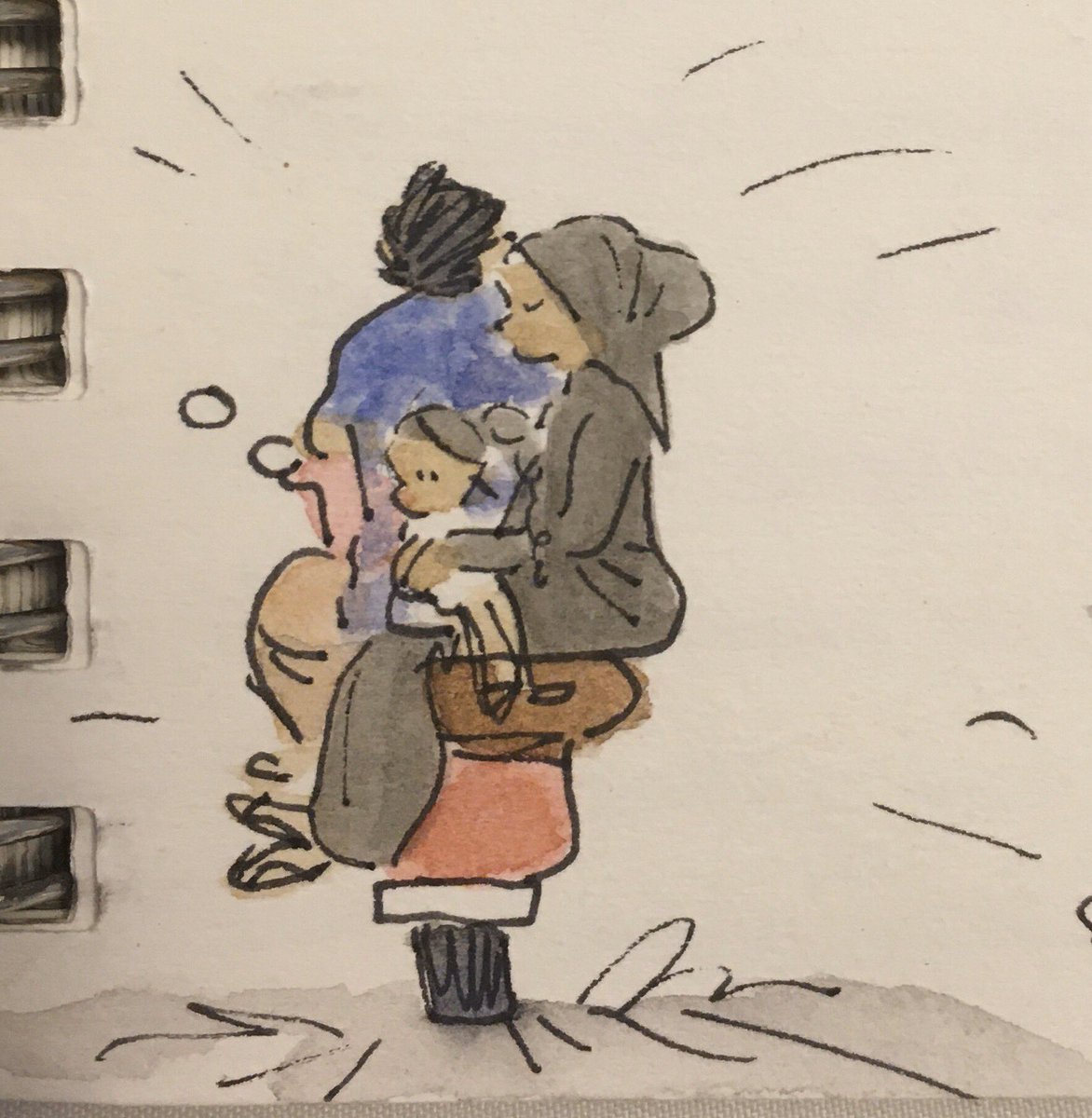Completed another sketchbook this week! ? Started this guy back in October 2017 when we went to Egypt to visit @Bouletcorp's family. 
Here are some of my fav drawings from looking back through this sketchbook : 