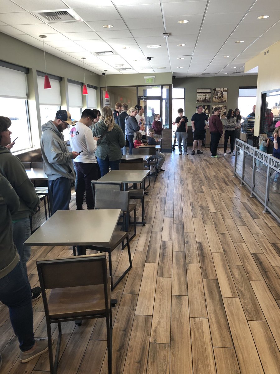 Amid a national crisis calling for social distance all the nuts including me are in need of green doughnuts at ⁦<a href="/krispykreme/">Krispy Kreme</a>⁩ today!  I guess we all got our toilet paper early and this is the new high demand item?!?!