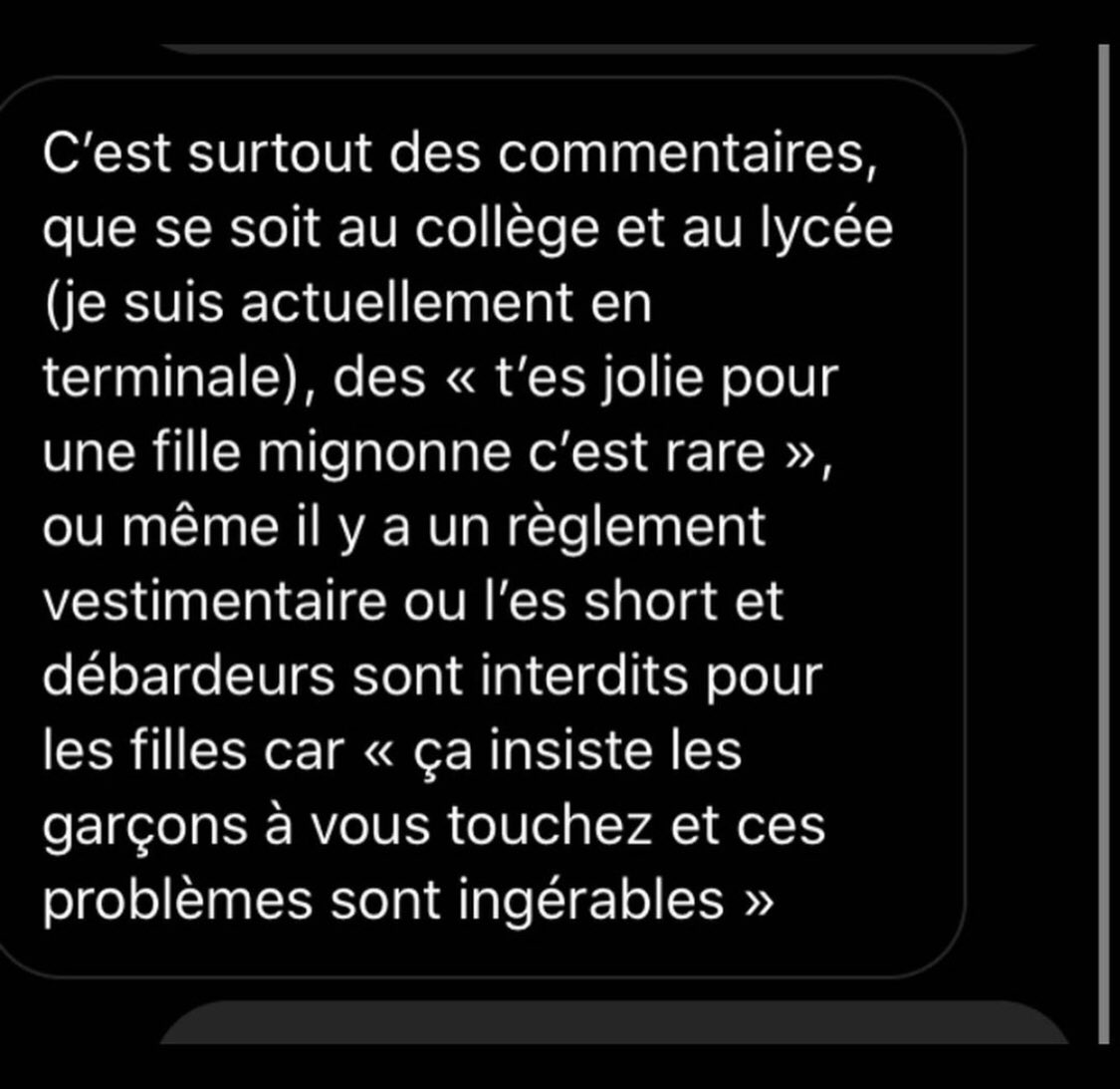LEnragees's tweet photo. Ça se passe dans vos établissements @jmblanquer !
Les violences sexistes et sexuelles, les agissements et commentaires sexistes sont omniprésents dans les lycées et autres établissements scolaires. Ces actes restent pour la plupart impunis. 
Soutien à toutes #lyceecomplice https://t.co/LDfyYxIi6m