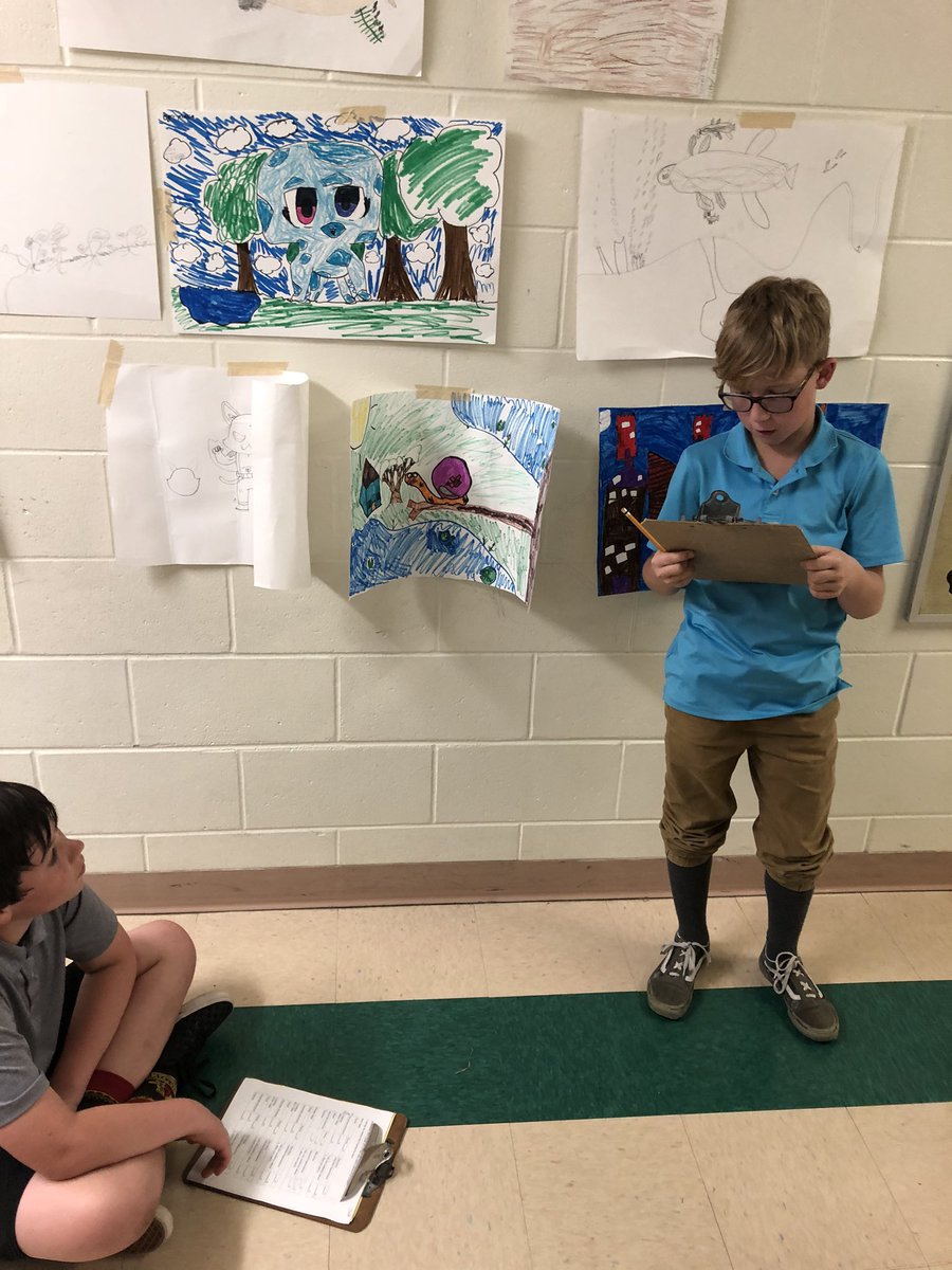 CampeseMadison's tweet photo. Students presenting their planimals! The effort put into these projects by my students was unbelievable. It made my teacher heart happy to see how excited and proud they were. ❤️ https://t.co/Lte0KIqlD2