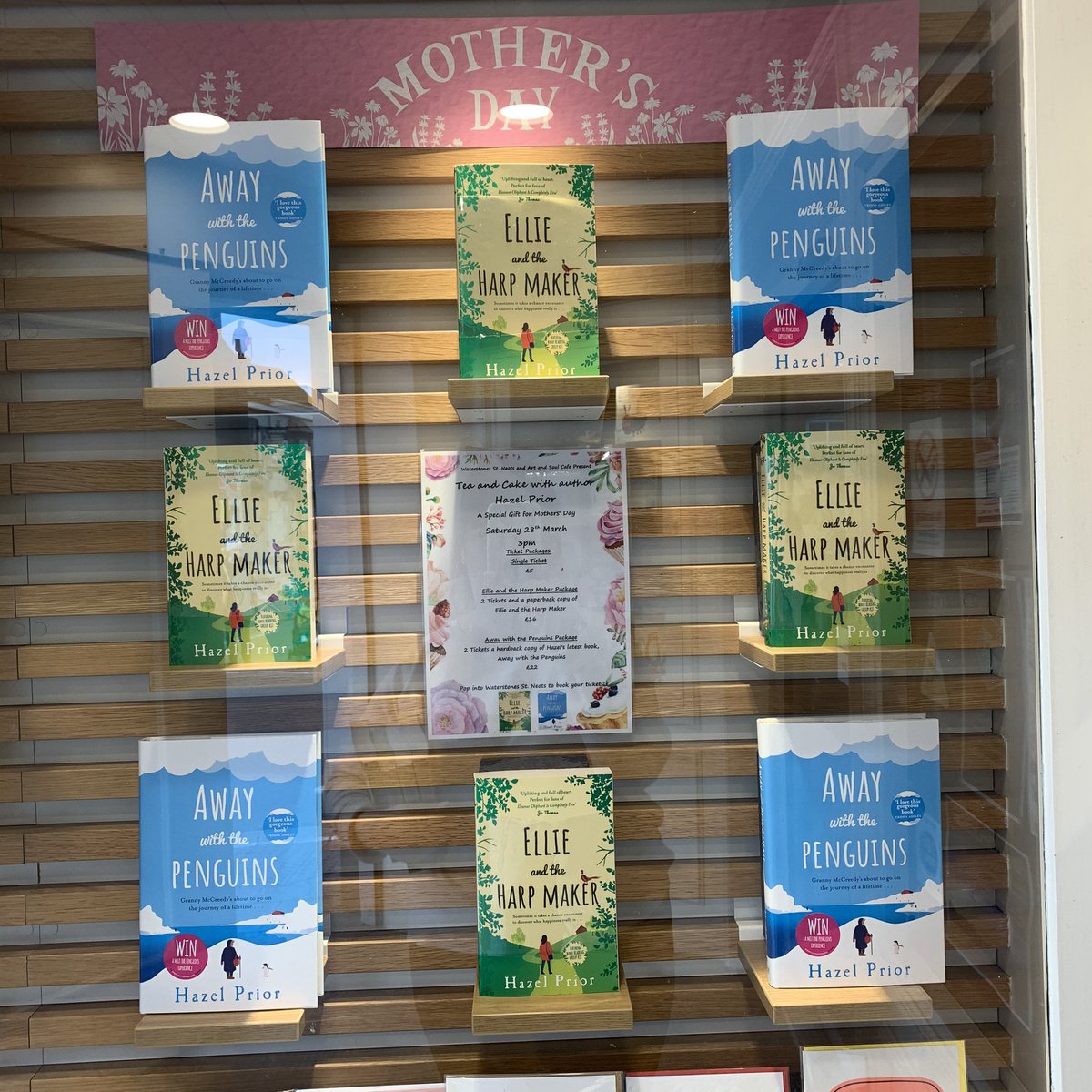 Waterstones829's tweet photo. With just 2 weeks to go until our event with @HazelPriorBooks , we got a very exciting delivery!
Tickets are still available just pop in and speak to one of our lovely booksellers for more information!
#hazelprior #awaywiththepenguins #ellieandtheharpmaker https://t.co/keZu8y5Y3t