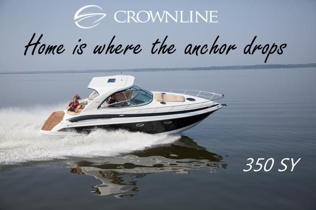 Home sweet Home     
Starting at $299,995 
#Boating #Cruising #MiniYacht #Crownline