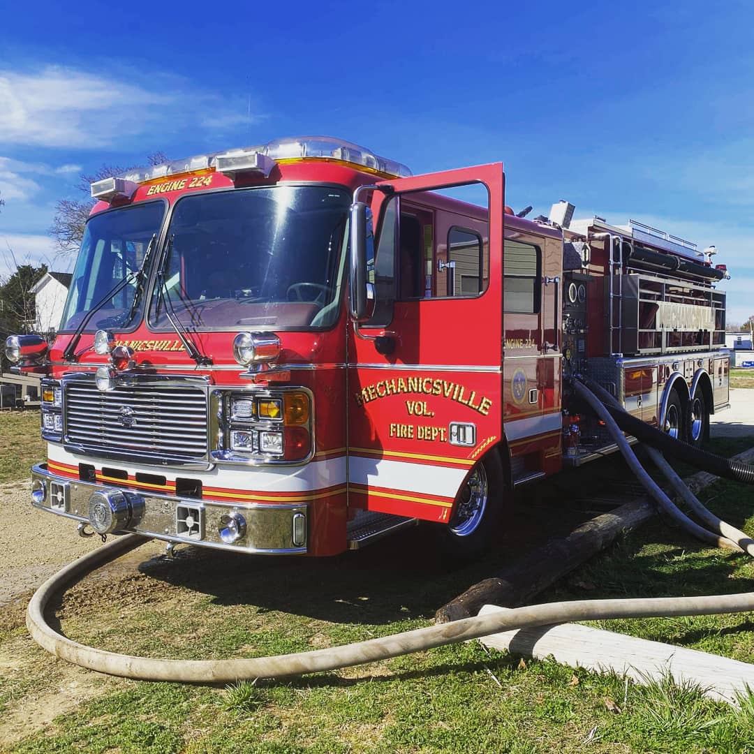 MVFD2's tweet photo. Your Mechanicsville Volunteers are currently finishing up the last bit of pump testing. Today we completed Engine 21, Rescue Engine 22 &amp; Engine Tanker 224. https://t.co/yCwwyxk7CK
