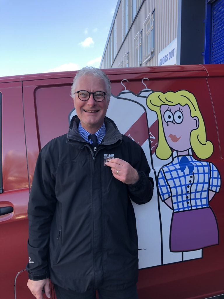 ICE logistics manager Mark Trematick received the ‘hero of the hour’ pin badge for saving the day and a takeaway of his choice. Well done Mark! <a href="/TimpsonNews/">Timpson Group News</a> <a href="/darrenbrowna6/">darren brown</a> <a href="/janet_leighton/">JanetLeighton</a>