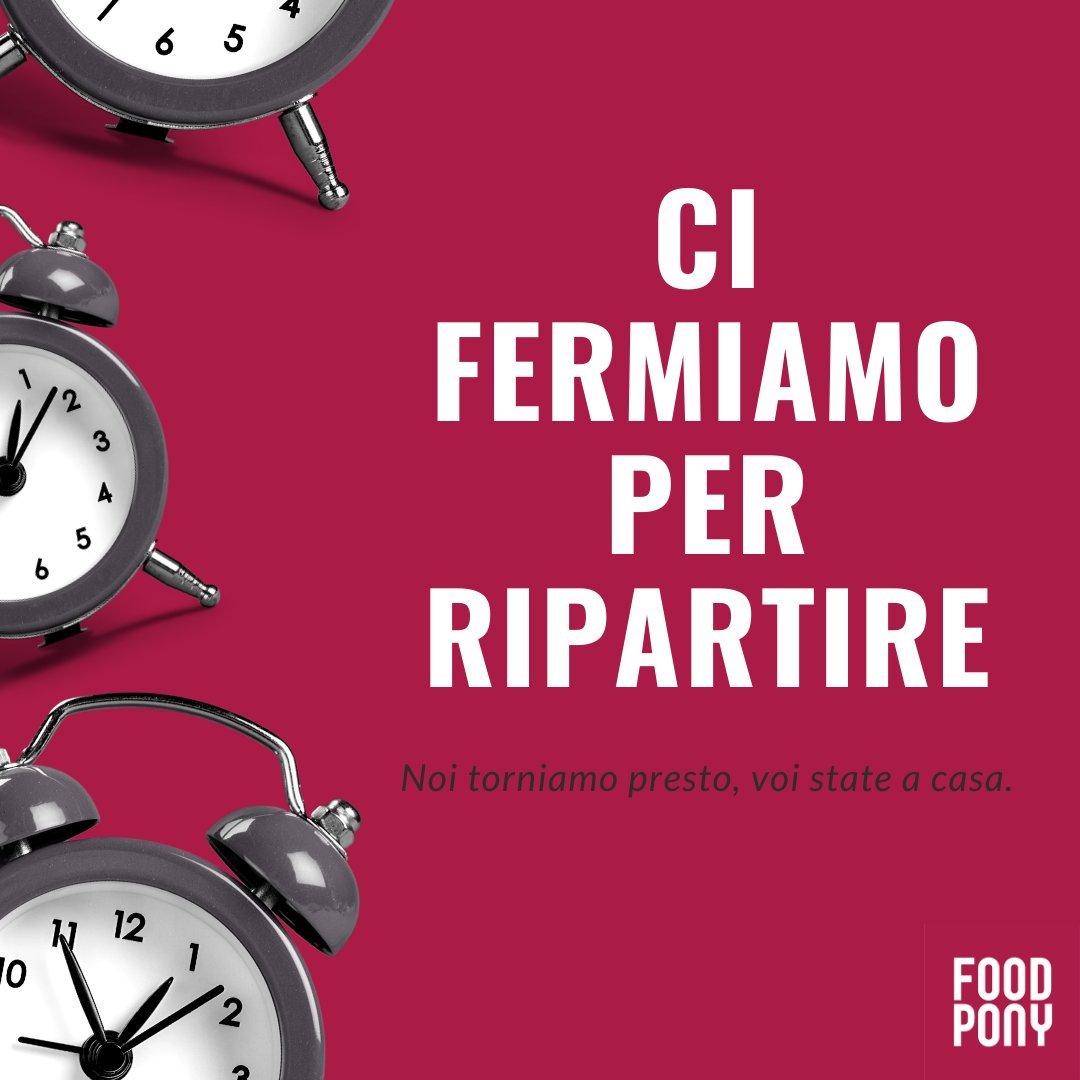 FoodPony's tweet photo. Tutte le nostre attività sono sospese. Noi torniamo presto, voi state a casa.
Facciamo tutti la cosa giusta 🇮🇹❤️ @oldwildwest @AmericaGraffiti  #covid19 #iorestoacasa #andratuttobene #italia https://t.co/xh903wcuxq