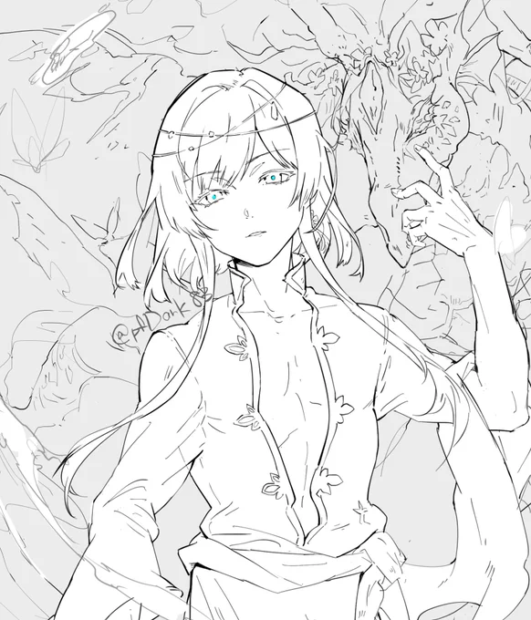 線画とは一体
リメイクとは一体
とりあえずいい顔。ツボ。しぬ。描き上げたい。
※→は4年前の 