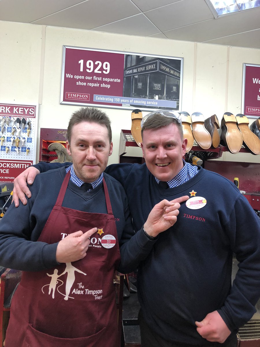 Terry and Chris in 1025 Ellesmere Port recieved the customer care superstar badge for execellent customer feedback. <a href="/darrenbrowna6/">darren brown</a> <a href="/TimpsonNews/">Timpson Group News</a> <a href="/janet_leighton/">JanetLeighton</a>