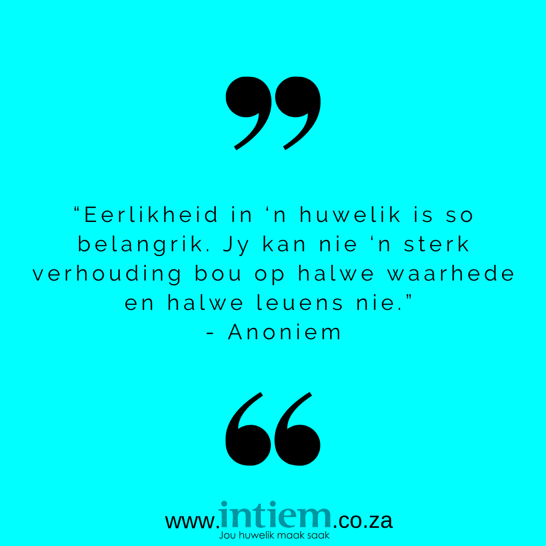 INTIEMhuwelik's tweet photo. Eerlikheid in jou huwelik is so belangrik!
#HemelseVertroue #JouHuwelikMaakSaak #huwelik #getroud #INTIEMhuwelik #inspirasie https://t.co/rNymqw2q6c
