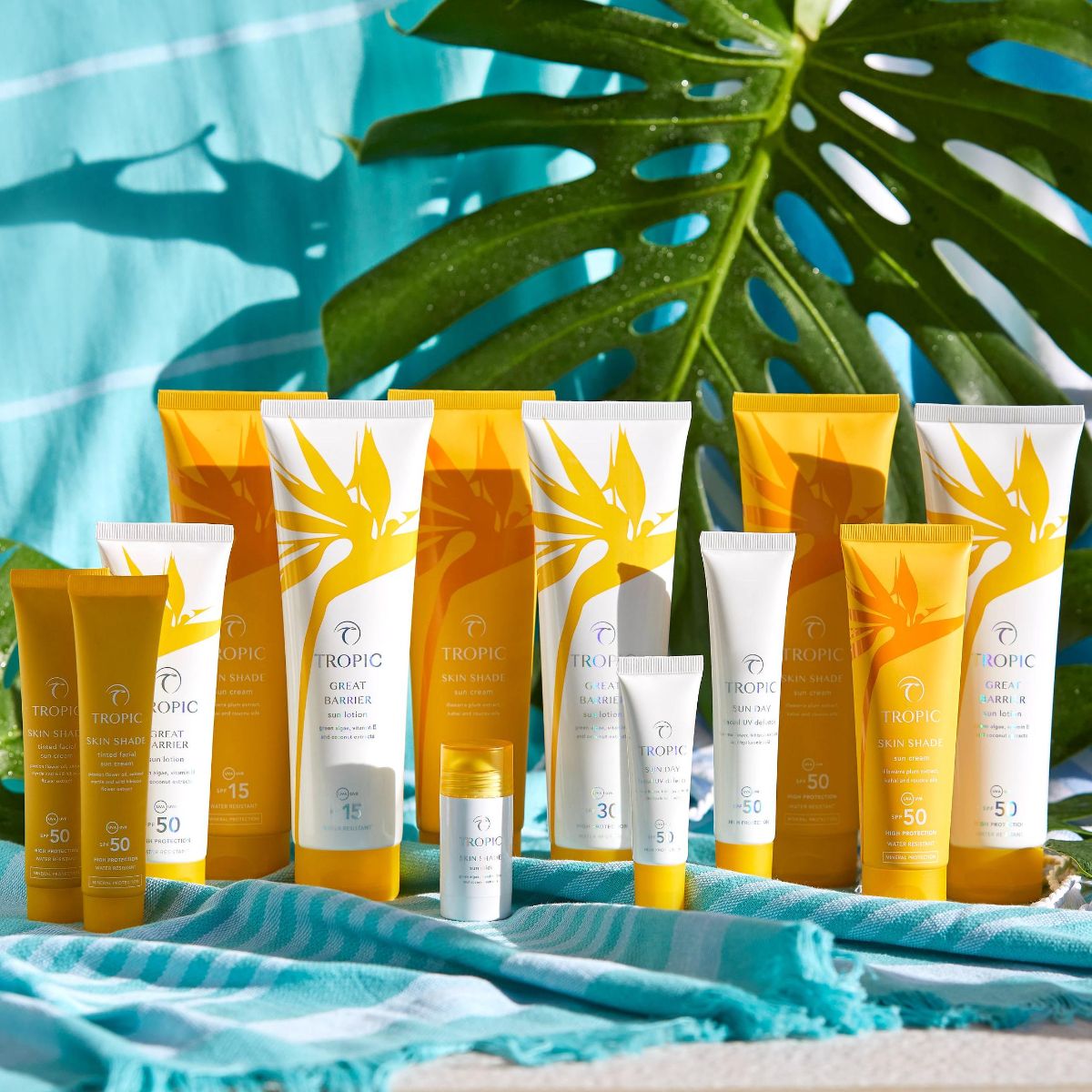 TropicSkincare's tweet photo. Introducing a new wave of reef-friendly sun care 🙌

Our cutting-edge sun care products combine the latest innovation in UV protection with high-performance natural extracts. From silky, hydrating lotions, to a travel-friendly balm, we've got you covered! https://t.co/zdnpydclvc