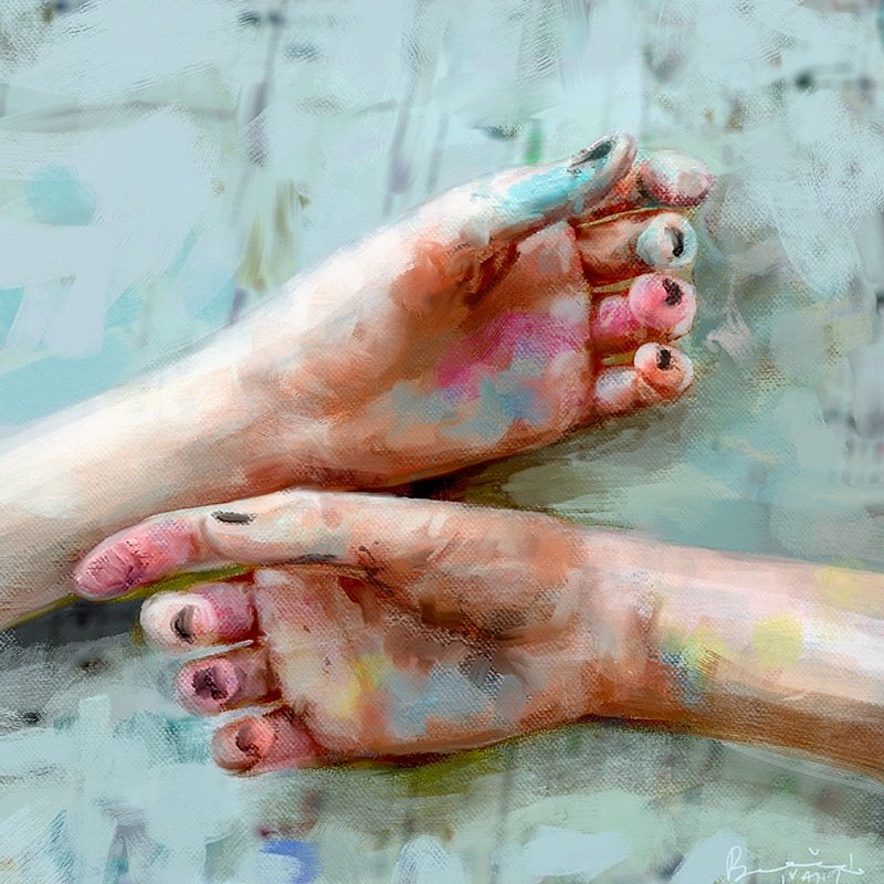 ivanabesevic's tweet image. Artist 
.
.
.
#Handstudy #Portraitstudy #portraitpainting #illustrated #womenwhodraw #digitalpainting #digitalart