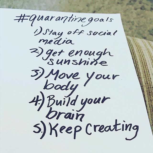 While I’m going to be hunkering down for a month, I needed a purposeful list as a reminder to hold myself accountable to living well.  I’ll be practicing yoga, making art and art lessons to share, going outside 2x daily, reading some classic literature a… ift.tt/2w8jnkr