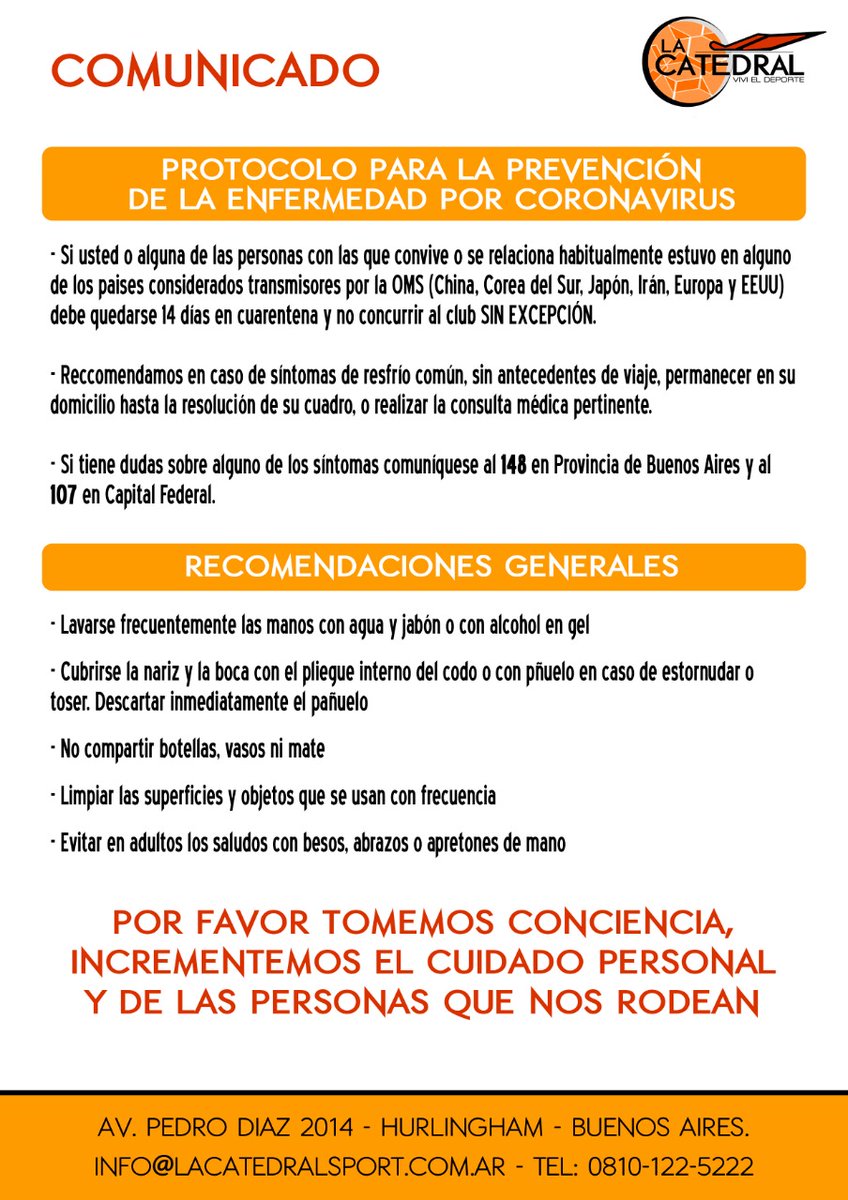 Alertas y en prevención #COVIDー19 #CoronavirusEnArgentina #coronavirus