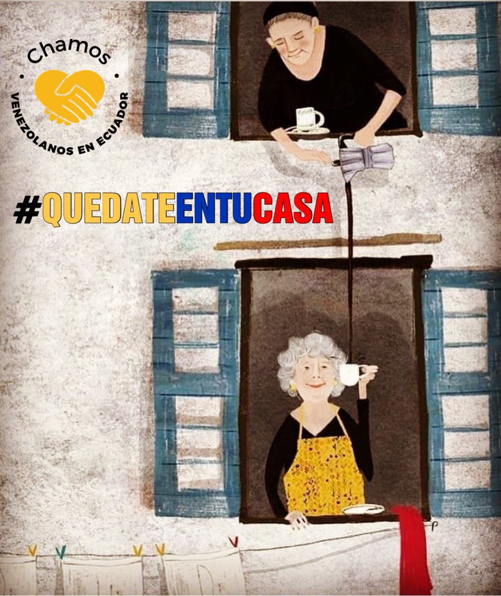 ChamosEcuador's tweet photo. Nos unimos al llamado internacional de : aislamiento voluntario, como estrategia para  prevenir la transmisión  viral COVID 19 #quedateentucasa#chamostips.🌎🏠🤲💖 https://t.co/jJmtmkWSpa